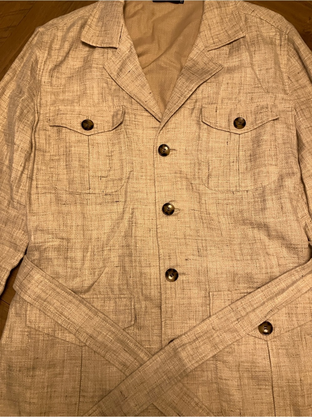 Italian Linen Safari Jacket